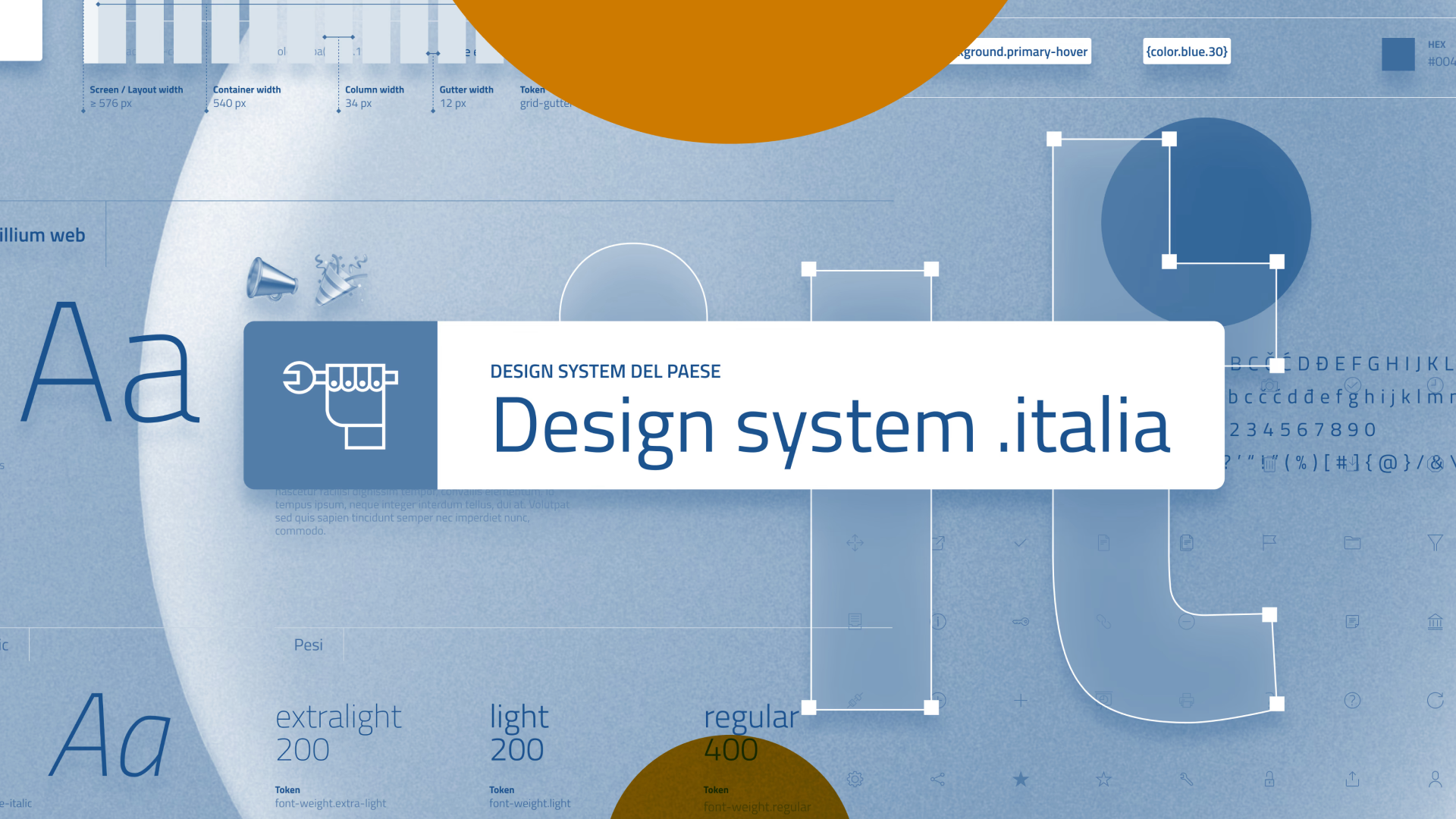 L'immagine di copertina del design system .italia